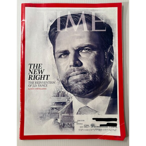 Time Magazine October 16 2023 The New Right J.D. Vance Politics & Culture Editio - Picture 1 of 4